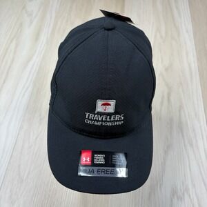 Under Armour Travelers Championship Golf Hat Black Women's One Size Fits All NWT